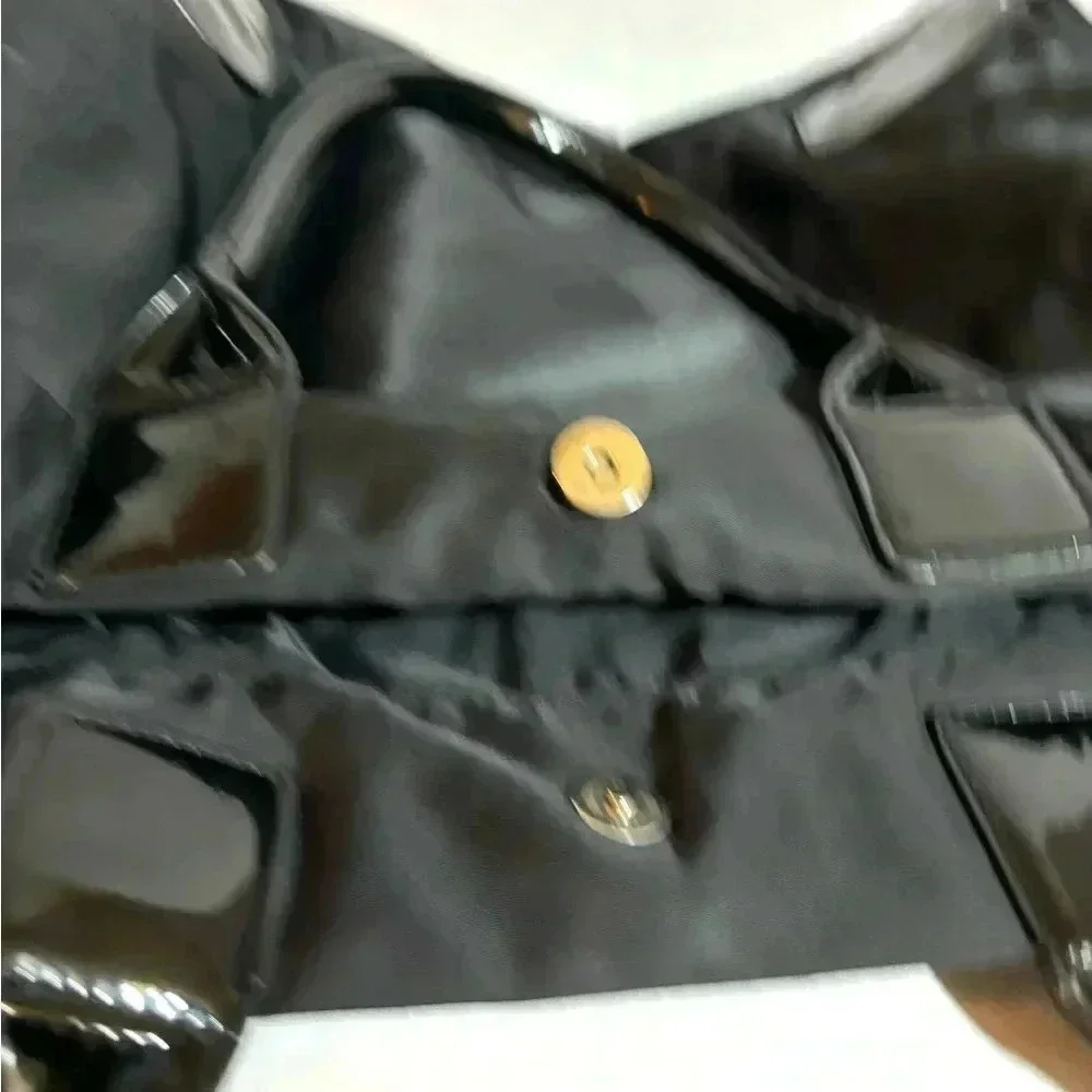 COPY - Tory Burch black nylon tote handbag